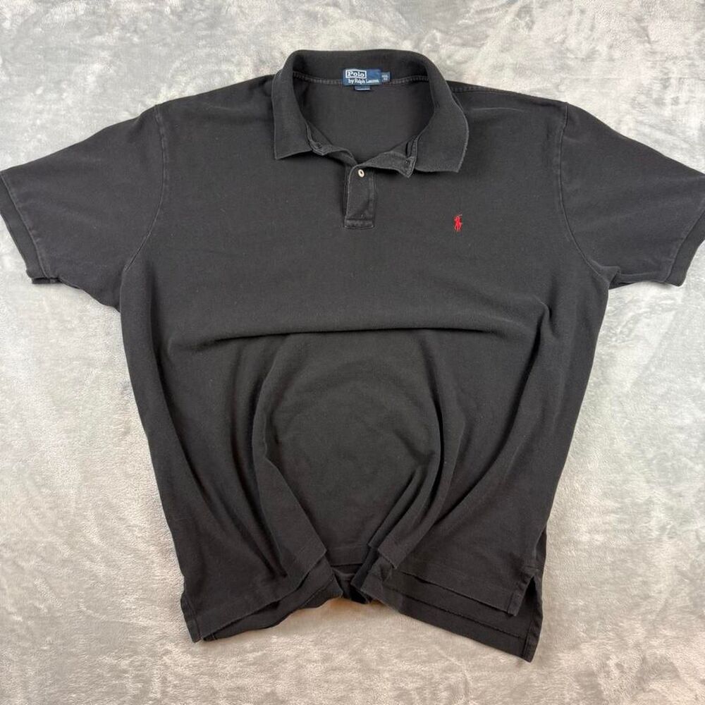 Polo-ralph-lauren Men's Black and Grey Polo-shirts